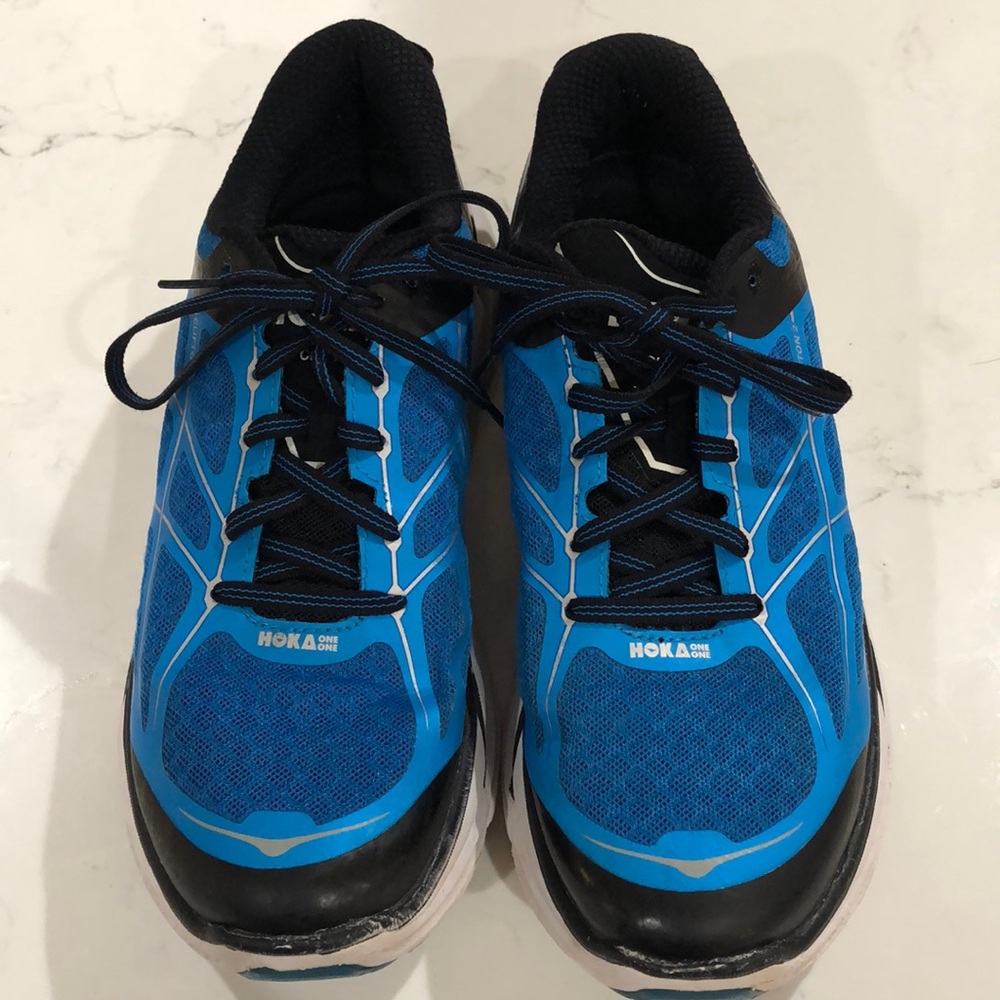 Hoka Sneakers Size 9 black and blue